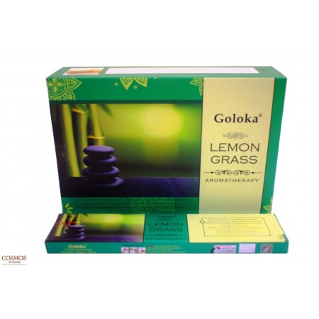 **Caja Varas Lemongrass Goloka (Aromaterapia) 180gr