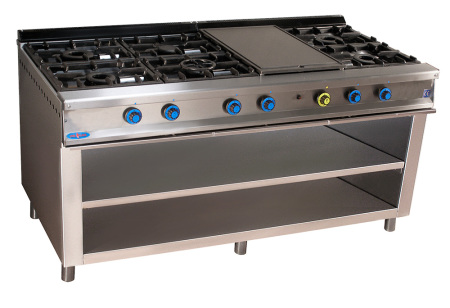 Cocina de gas industrial SERIE 750 CM 828 EP